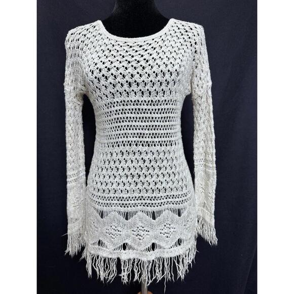 Rue21 Tops - Rue21 Womens Crochet Boho Long Sleeve Top Festival Beachy Fairycore XS